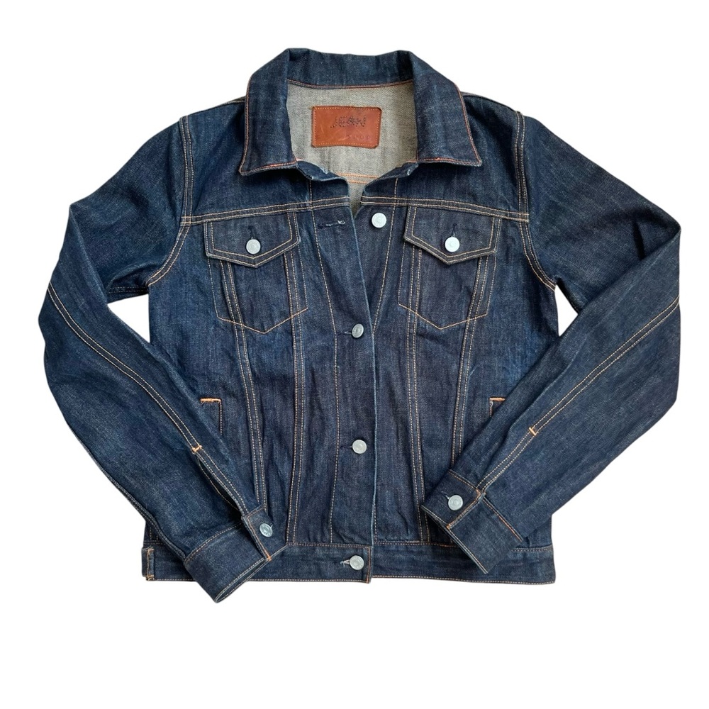 Vintage Jean Shop Jacket Selvedge Denim Trucker NYC - Picture 16 of 16
